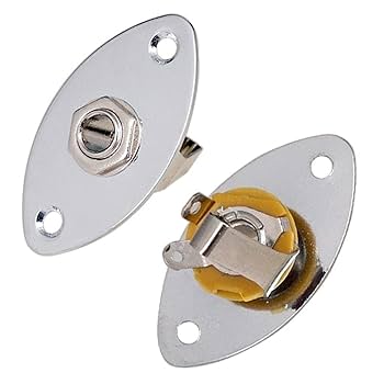 Amazon | Generic 1/4 インチ6.35mmエレキギターベースジャック